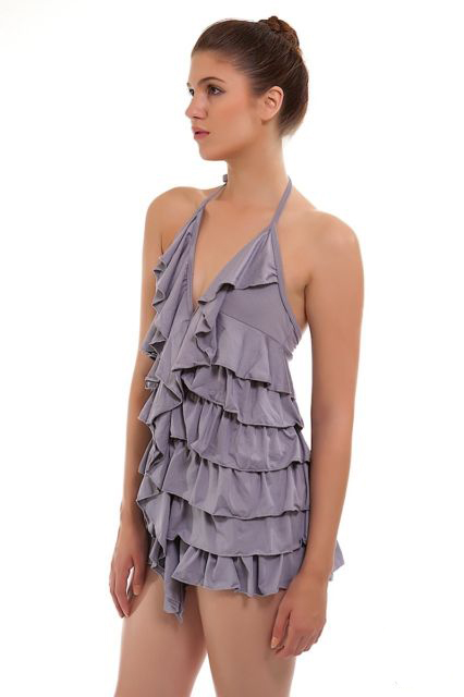 Sexy Clubbing Party Halterneck Mini Dress/Tunic