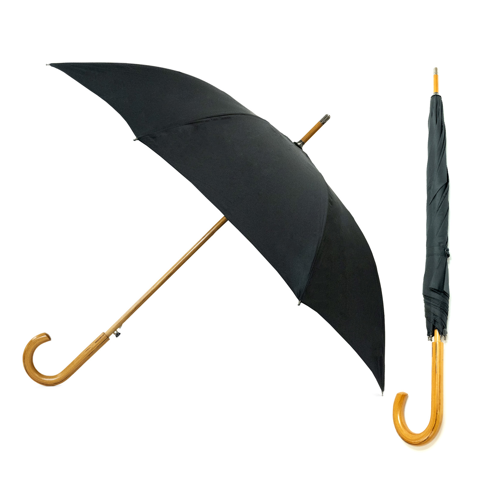 Large Windproof Golf Football Umbrella Stormproof Black Walking Brolly